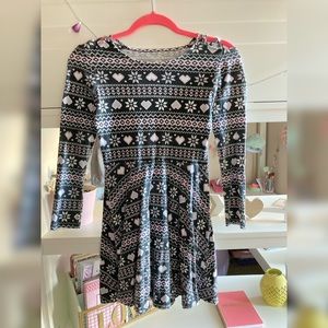 🌸3/$30🌸 Girls’ Christmas Winter Print Long Sleeve Dress 🎄❄️👗